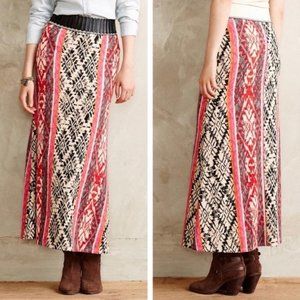 Anthropologie Vanessa Virginia Boho Print Skirt
